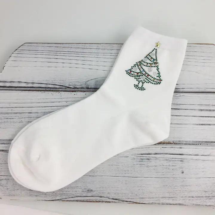 XMAS Stone Tree Socks