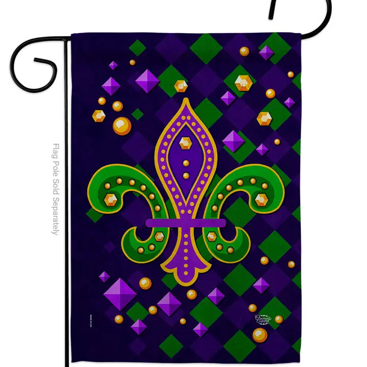 Mardi Gras New Orleans Garden Flags