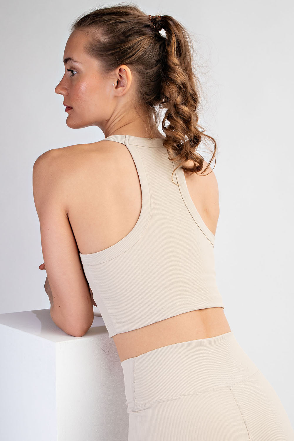 RIB CROP HALTER TANK