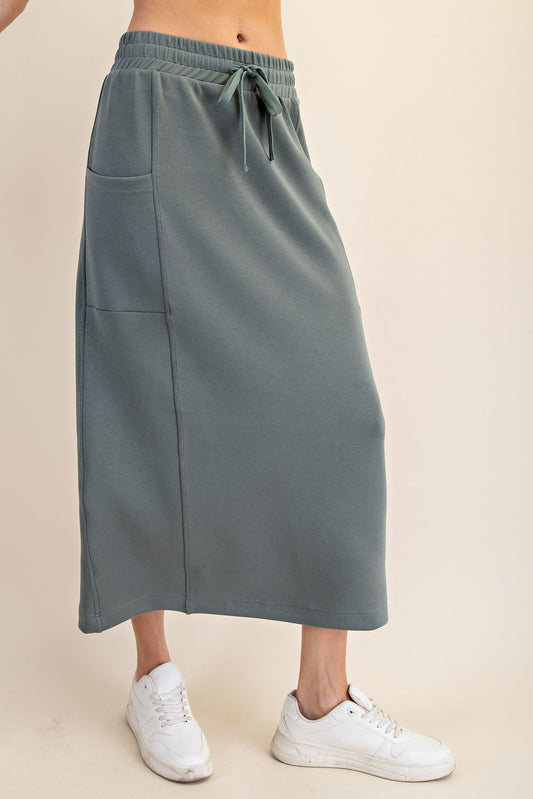 MODAL SCUBA LONG SKIRT - The Season Boutique