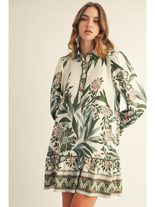 Olive Bloom Dress