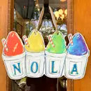 Nola Sno-Ball Door Hanger - New Orleans Summer Outdoor Decor - The Season Boutique