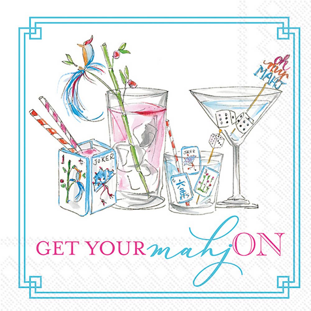 Mahjong Cocktail Napkin