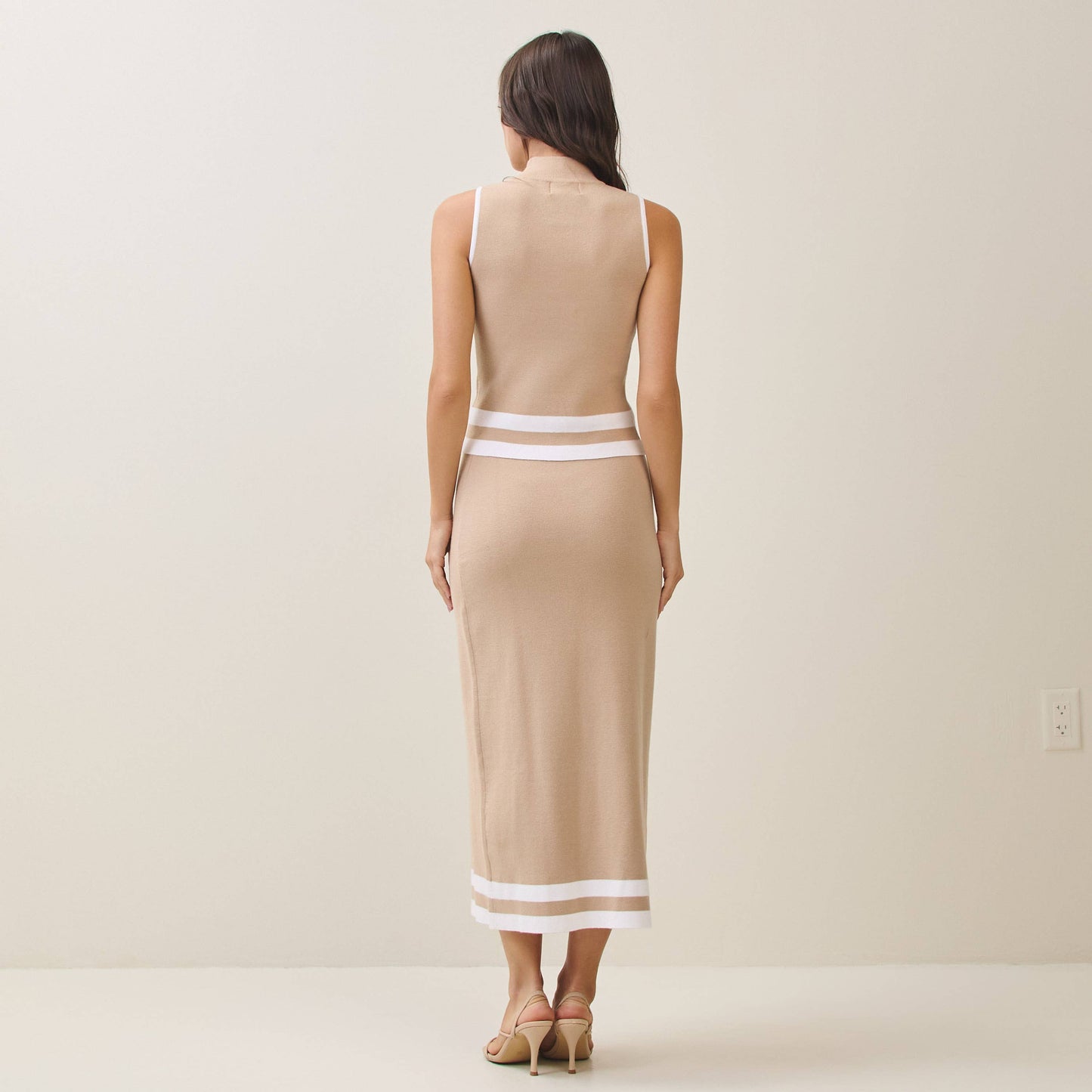 Mockneck knit top & skirt set - The Season Boutique