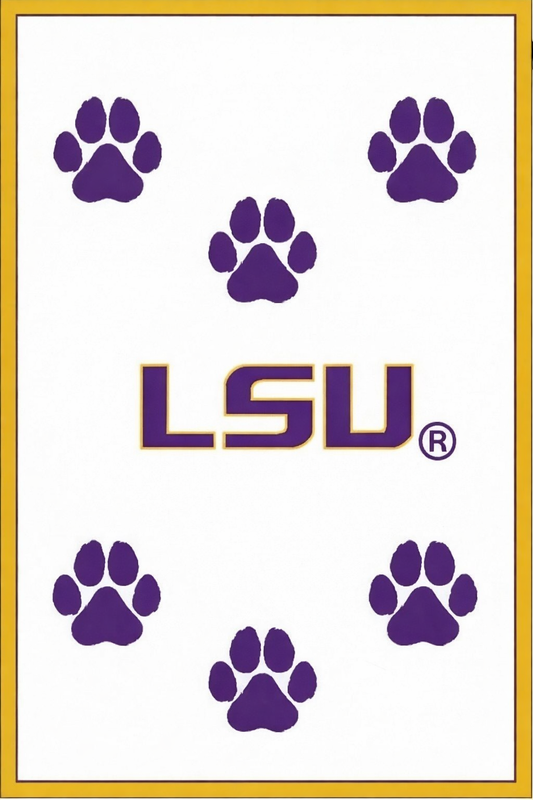 LSU Tiger Paws Luxury Blanket - The Season Boutique