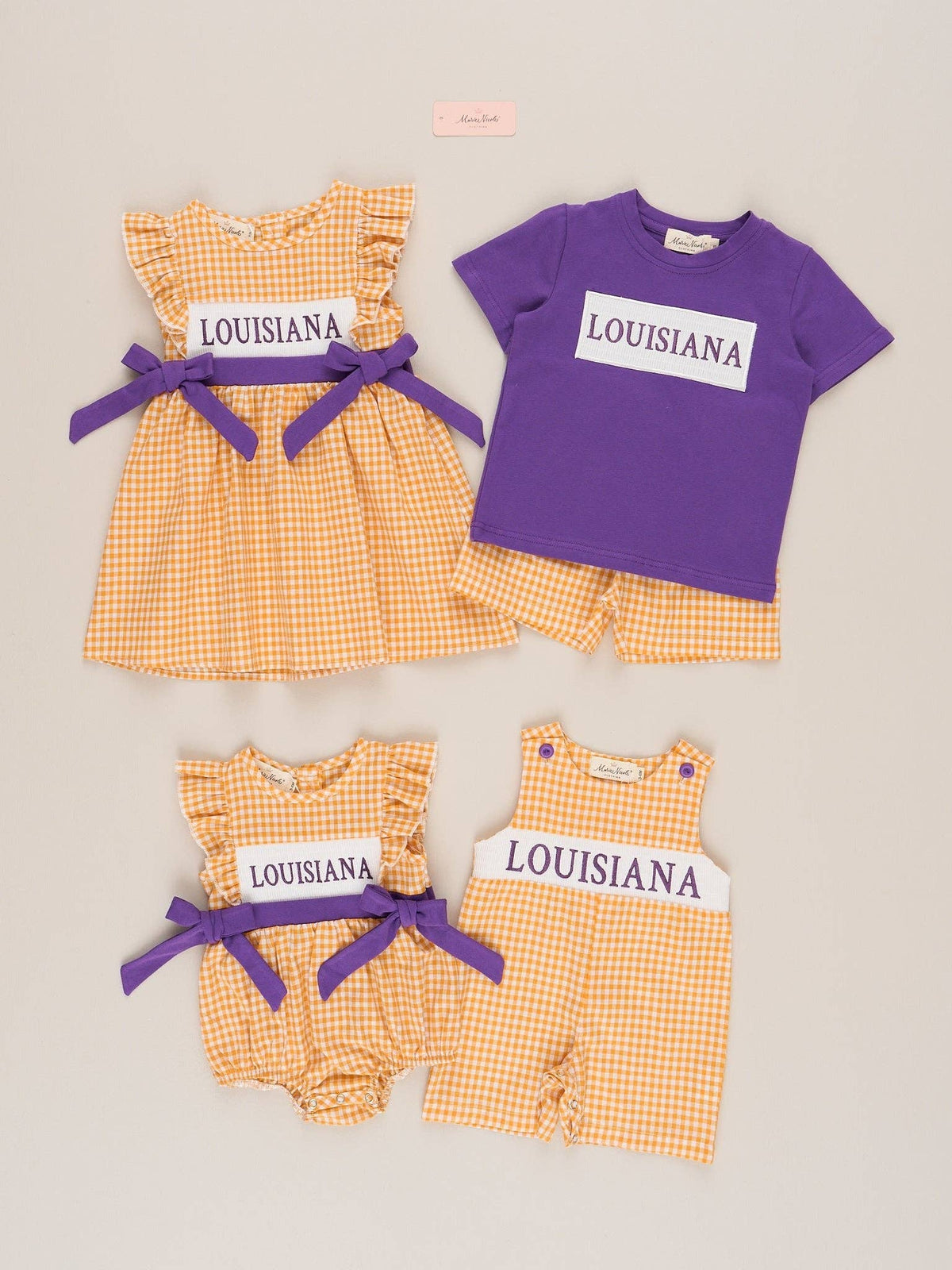 Louisiana Smocked Gingham Set