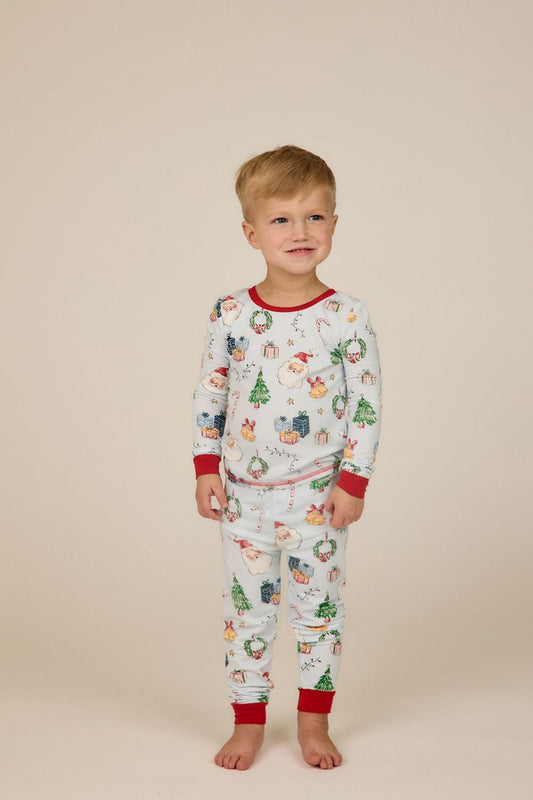 Blue Christmas Pj Set