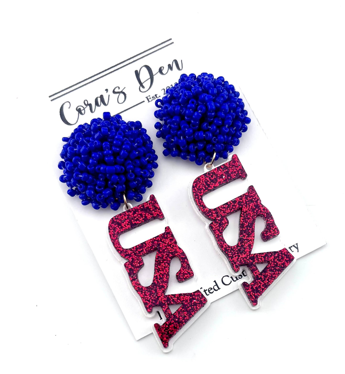 Patriotic Sparkle Drop Earrings - The Season Boutique