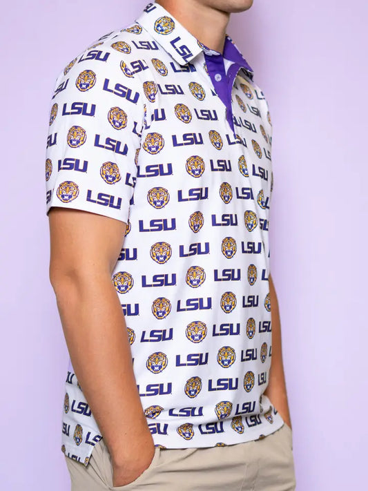 Lsu Logos Men's Polo