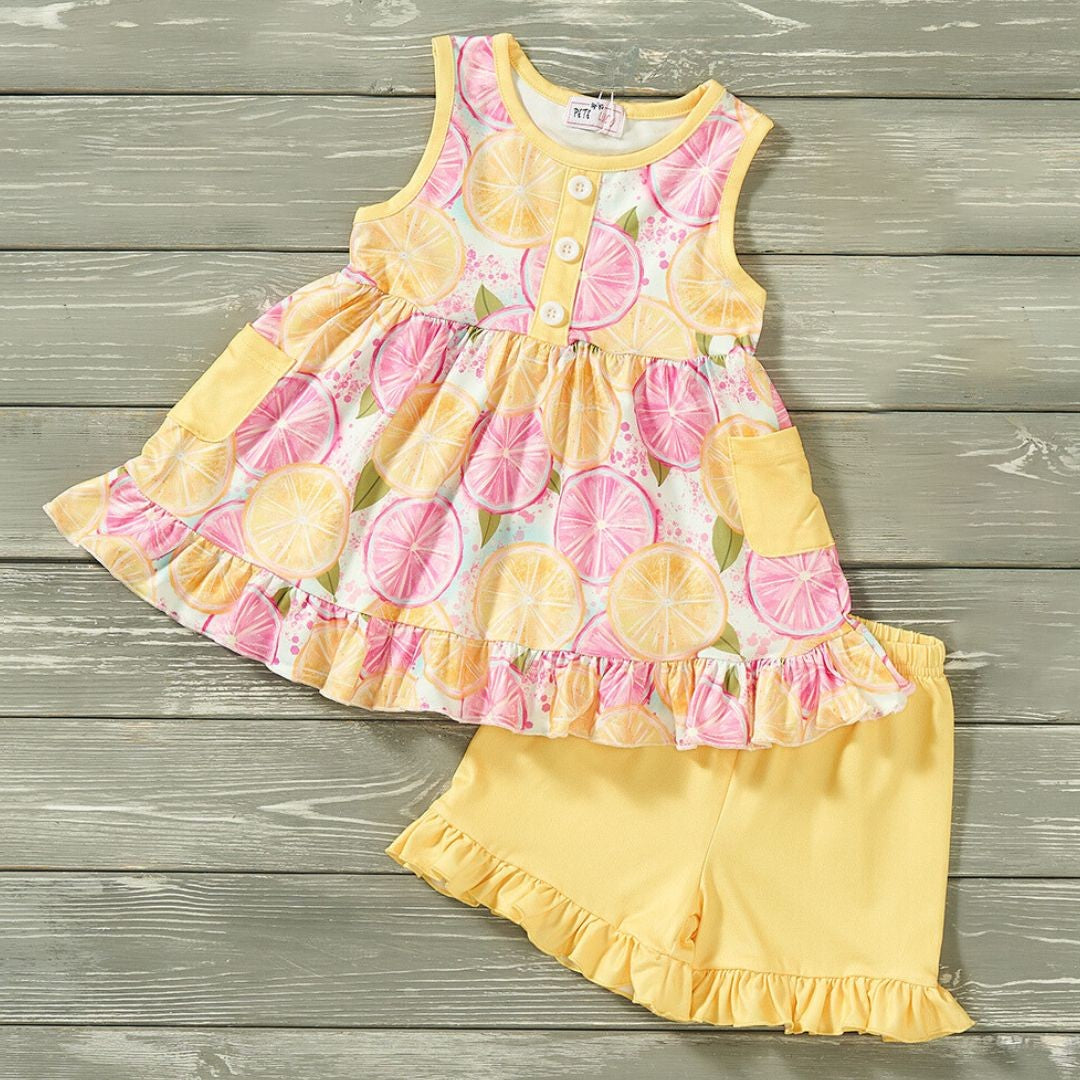Lemon Burst - Short Set - The Season Boutique