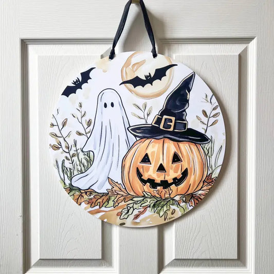 Autumn Halloween Door Hanger