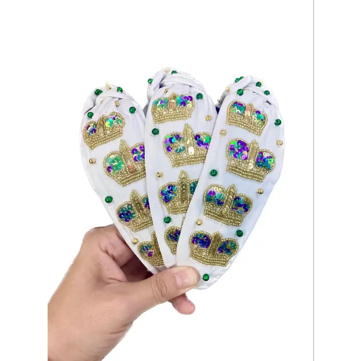 Royal Crown Mardi Gras Headband