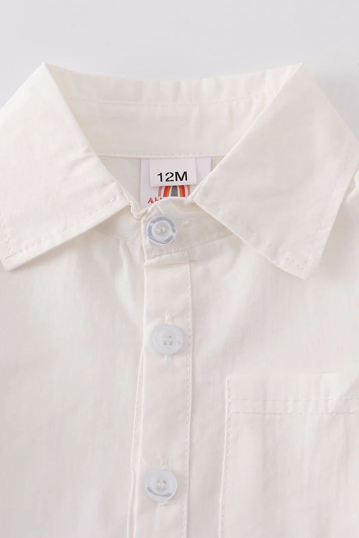 White Button-Down Shirt