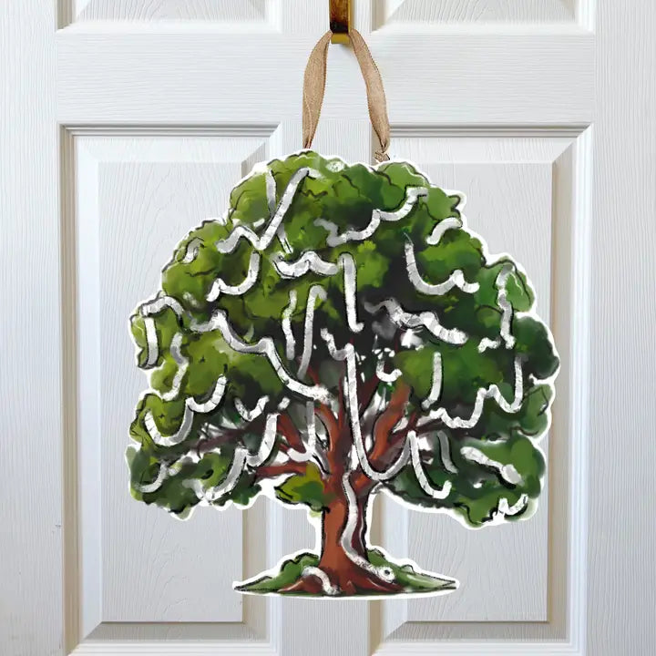 Toilet Paper Tree Door Hanger-Mardi Gras