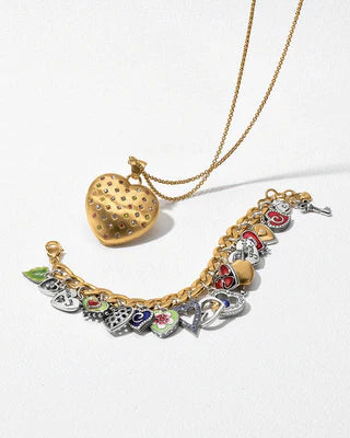 One Heart Color Charm Bracelet