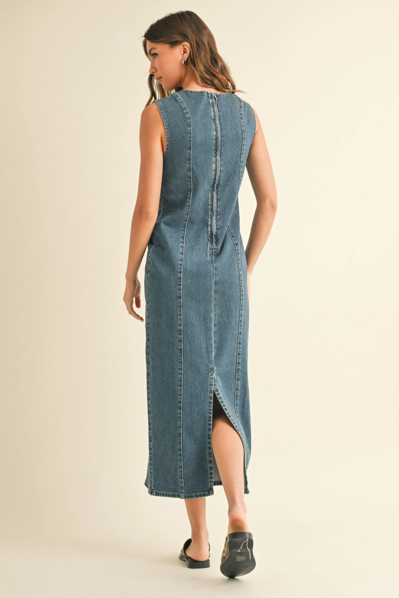 Straight Body Denim Dress