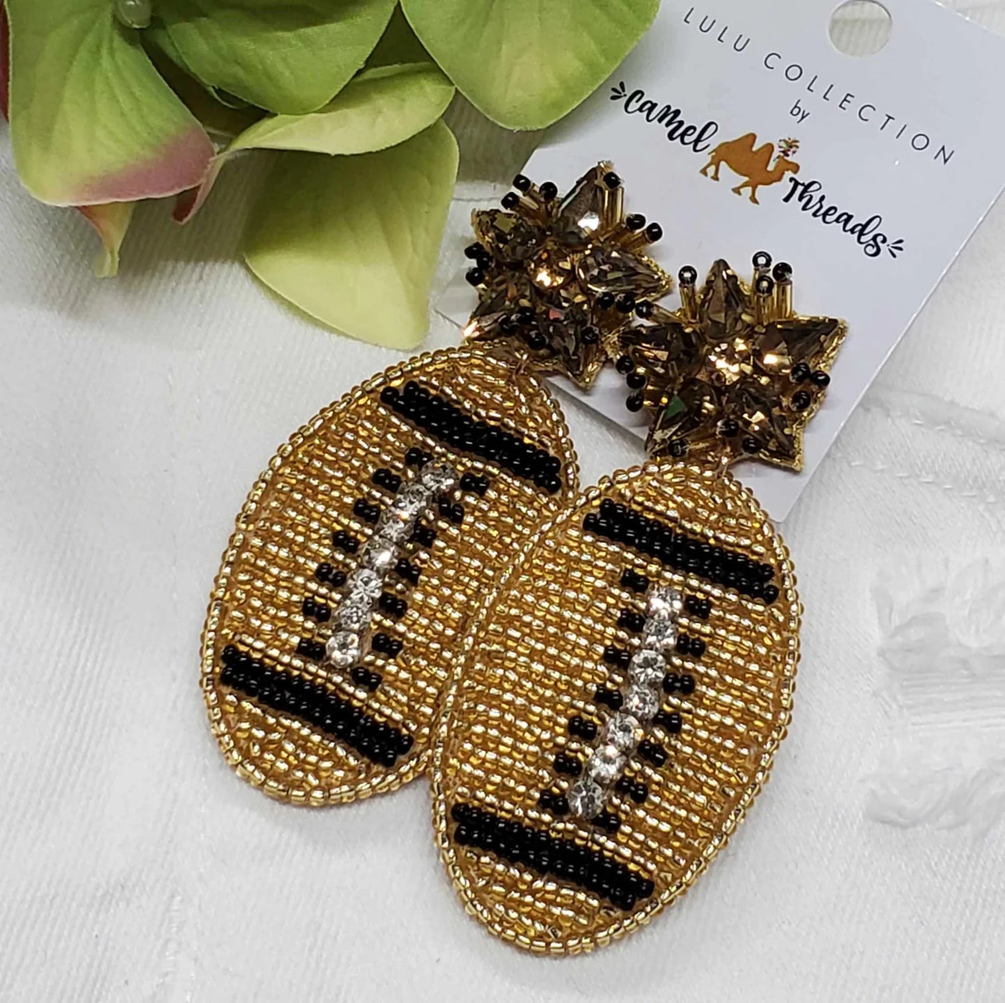 Beaded Game Day Earrings
