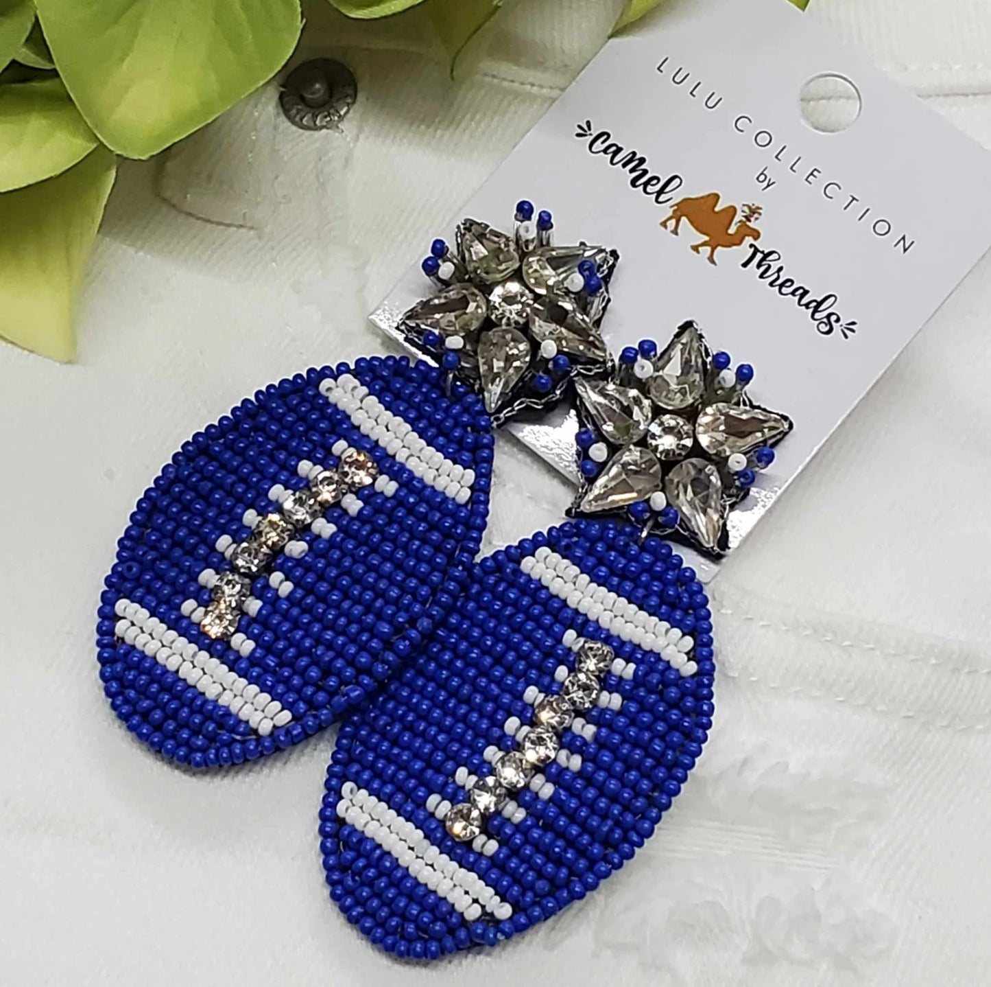 Beaded Game Day Earrings