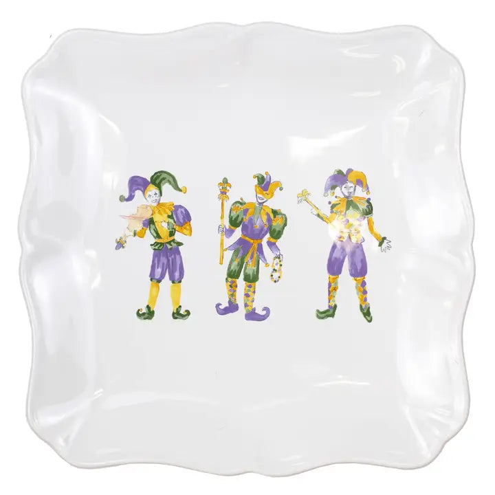 Mardi Jester Square Platter