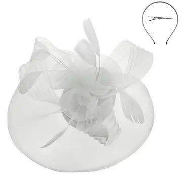Kentucky Derby Flower Feathers Fascinator