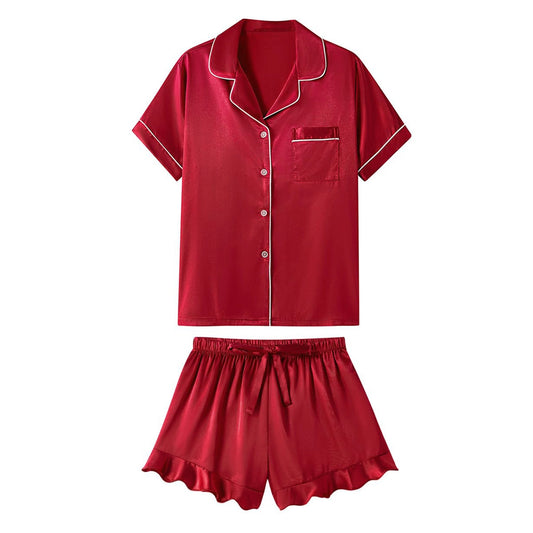 Ruffled Pajama Set