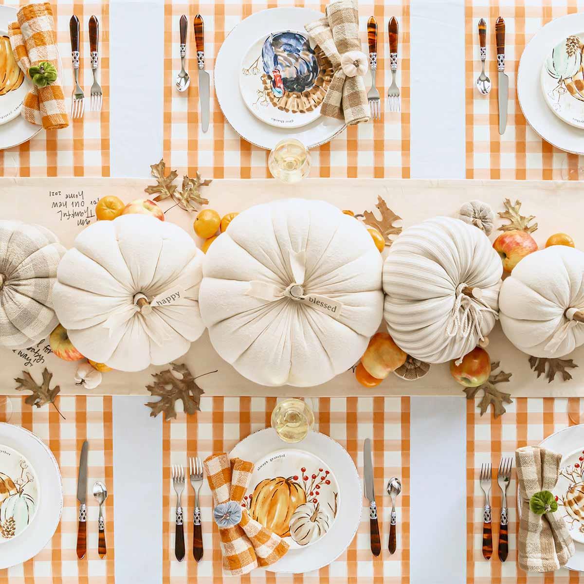 Cream Pumpkin Sitter - Large