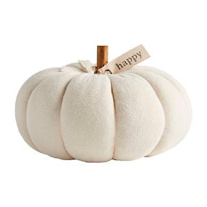 Medium Cream Pumpkin Sitter