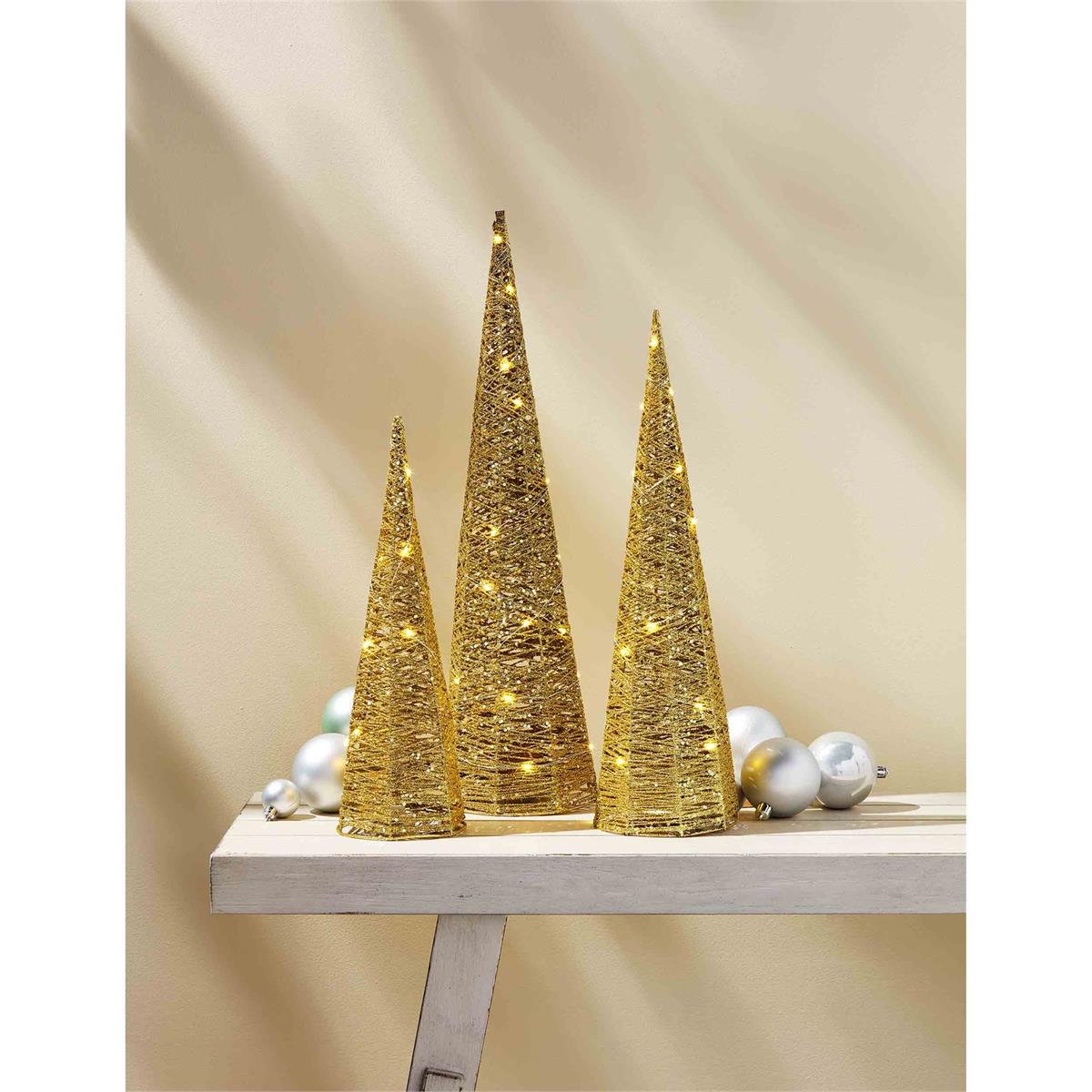 Light-Up Glitter Tree Set - The Season Boutique