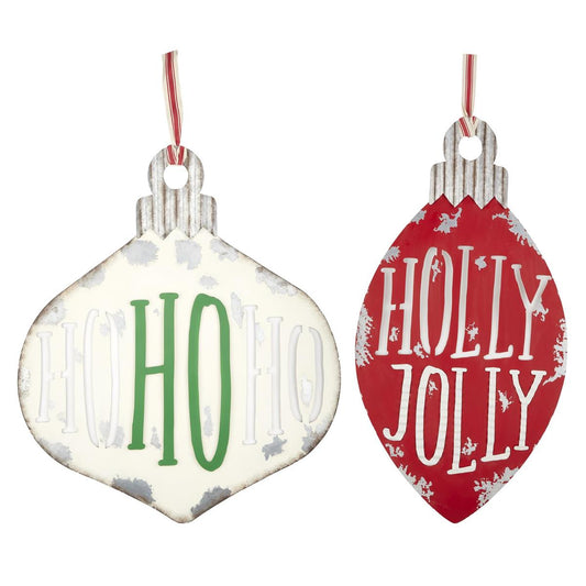 Christmas Tin Door Hanger - The Season Boutique