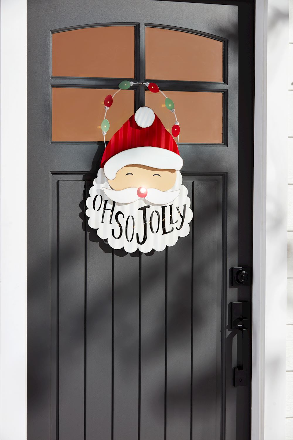 Santa Light-Up Door Hanger
