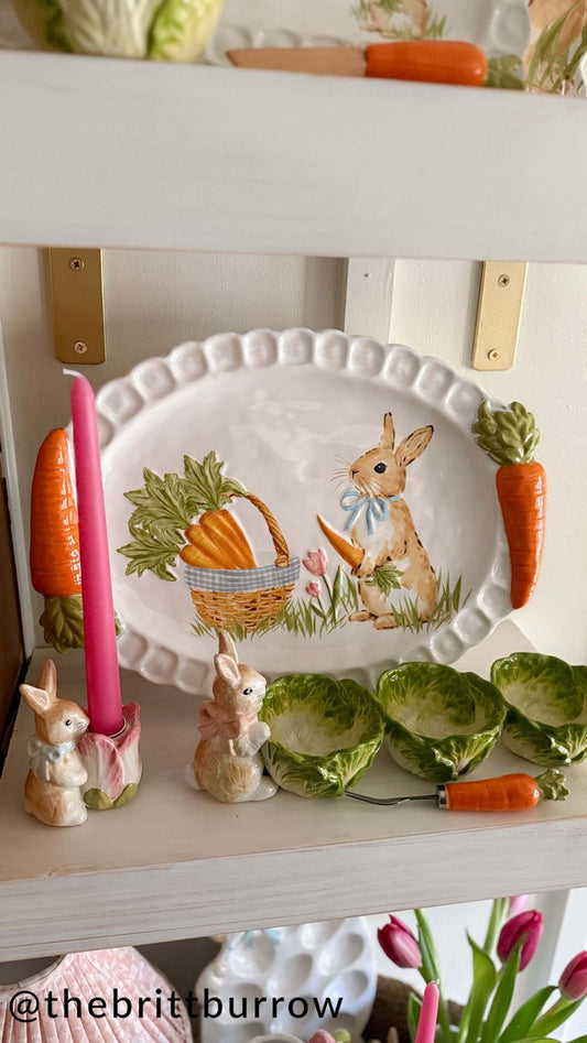 Easter Carrot Handle Platter - The Season Boutique