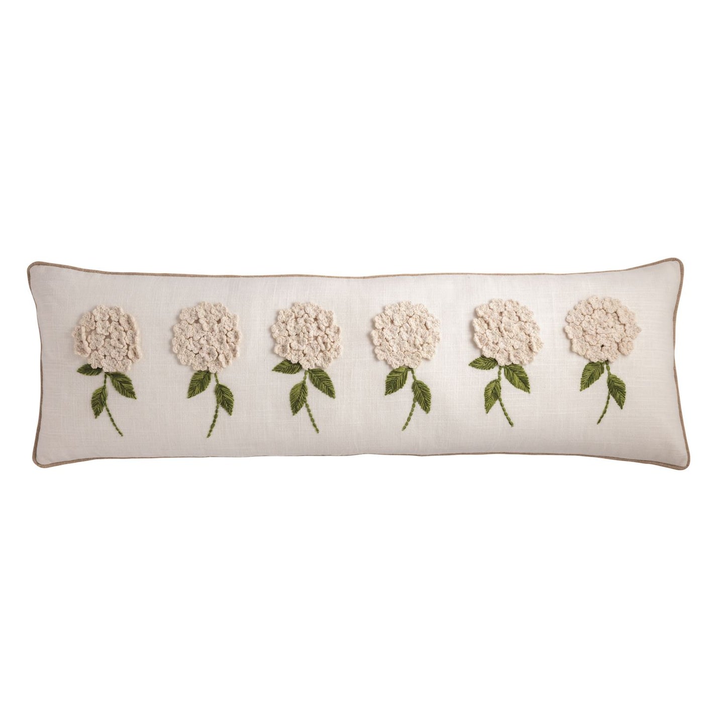 White Hydrangea Long Pillow - The Season Boutique