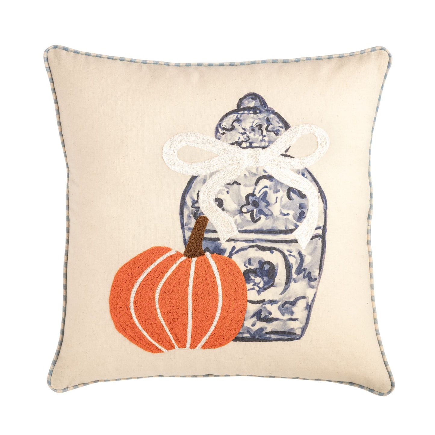 Pumpkin Topiary Square Pillow