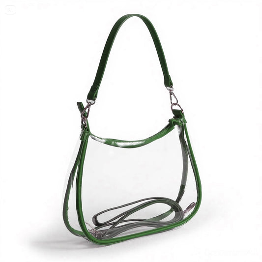 Sara Large Clear Purse with Skinny Scarf – Tulane