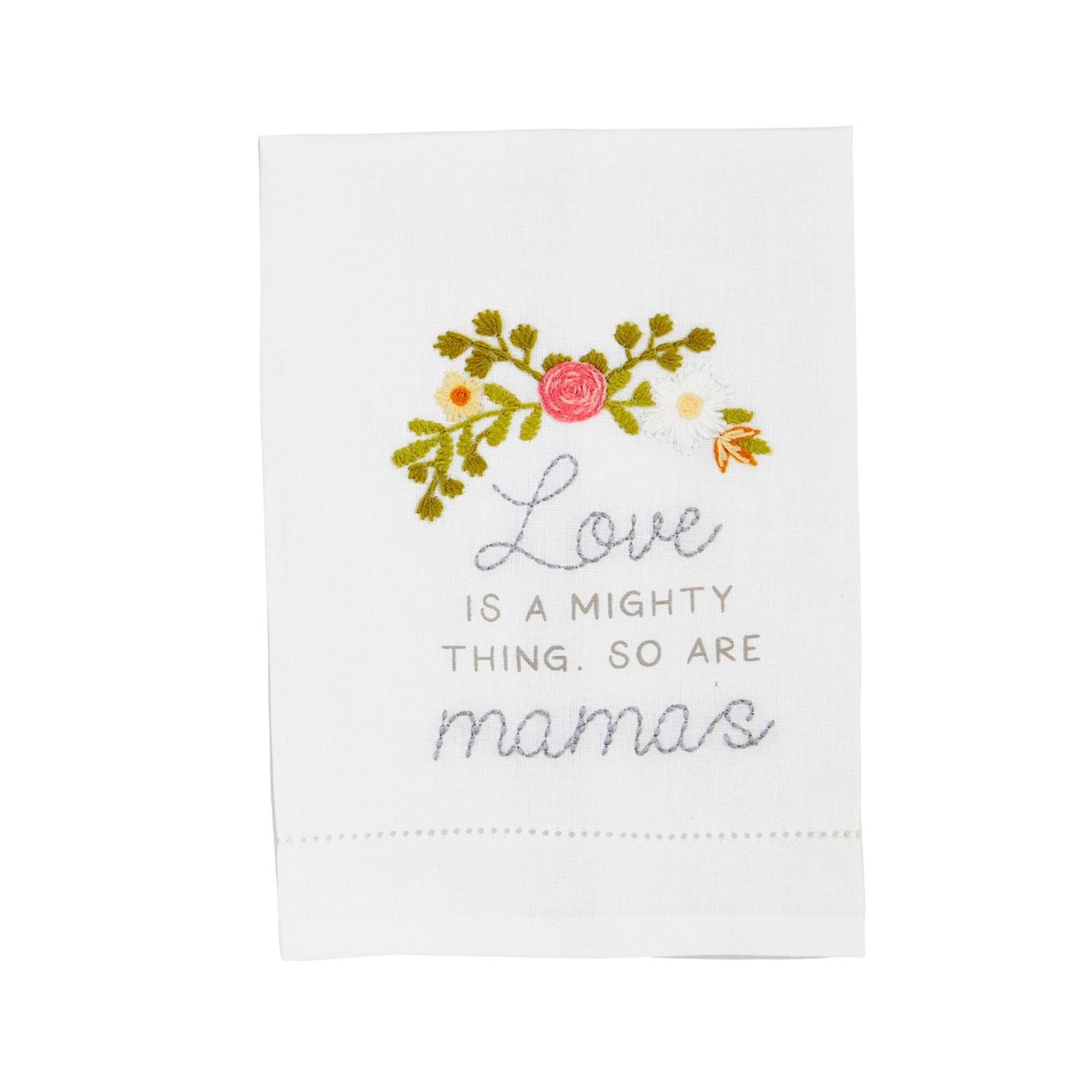 Love Is Mom Embroidery Towel