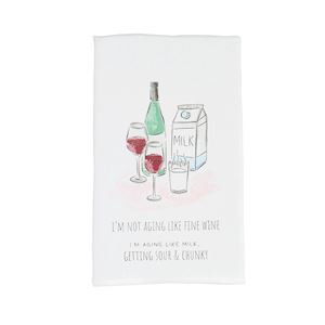 Wine Funny Birthday Towel