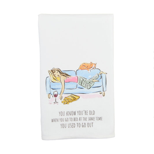 Go Out Funny Birthday Towel
