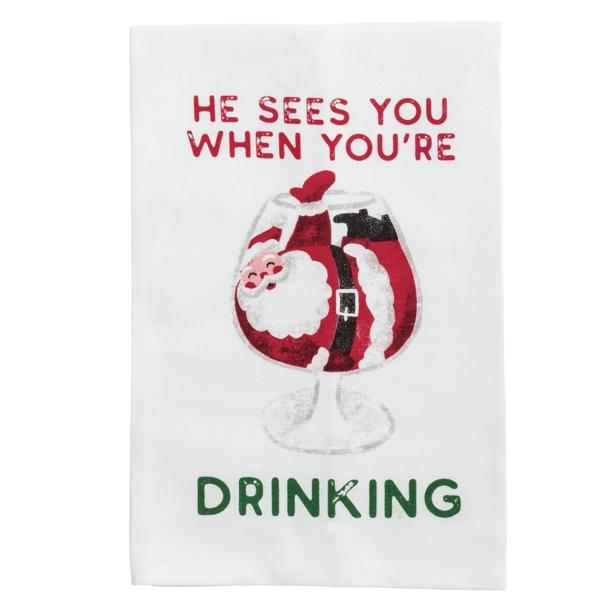 He Sees You Bar Towel