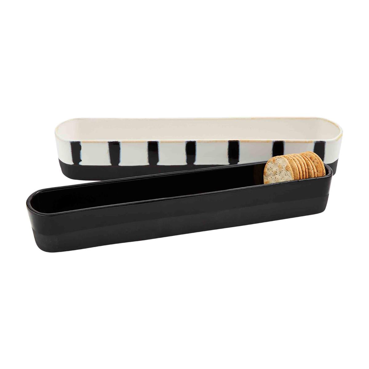 Black/White Cracker Dish Set - The Season Boutique