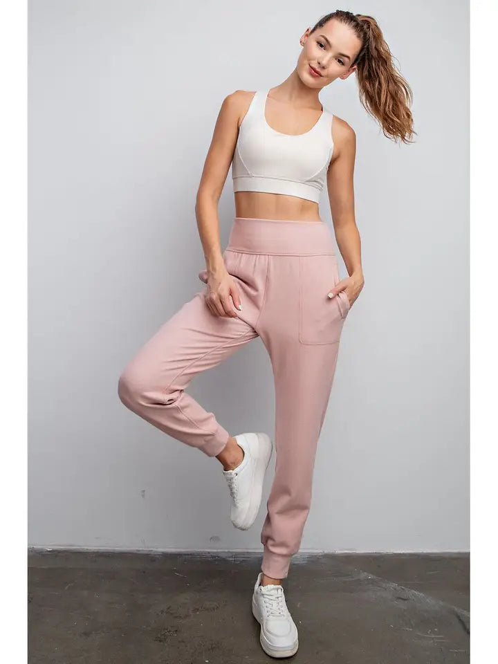 Rib Brush Jogger Pants