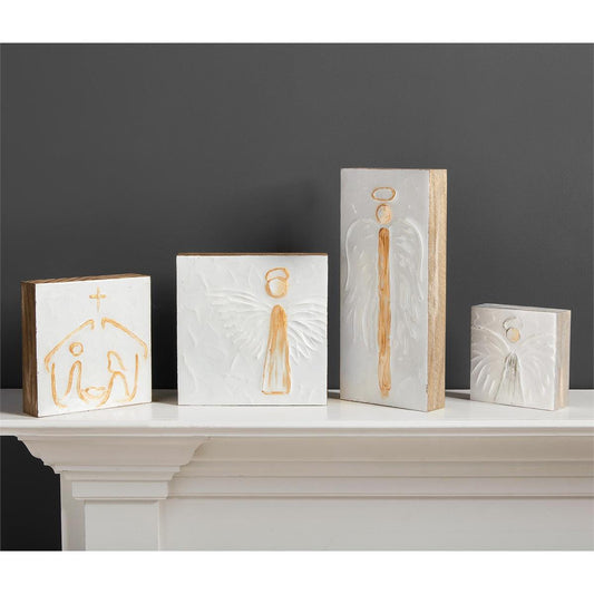 Small Angel Block Art - The Season Boutique