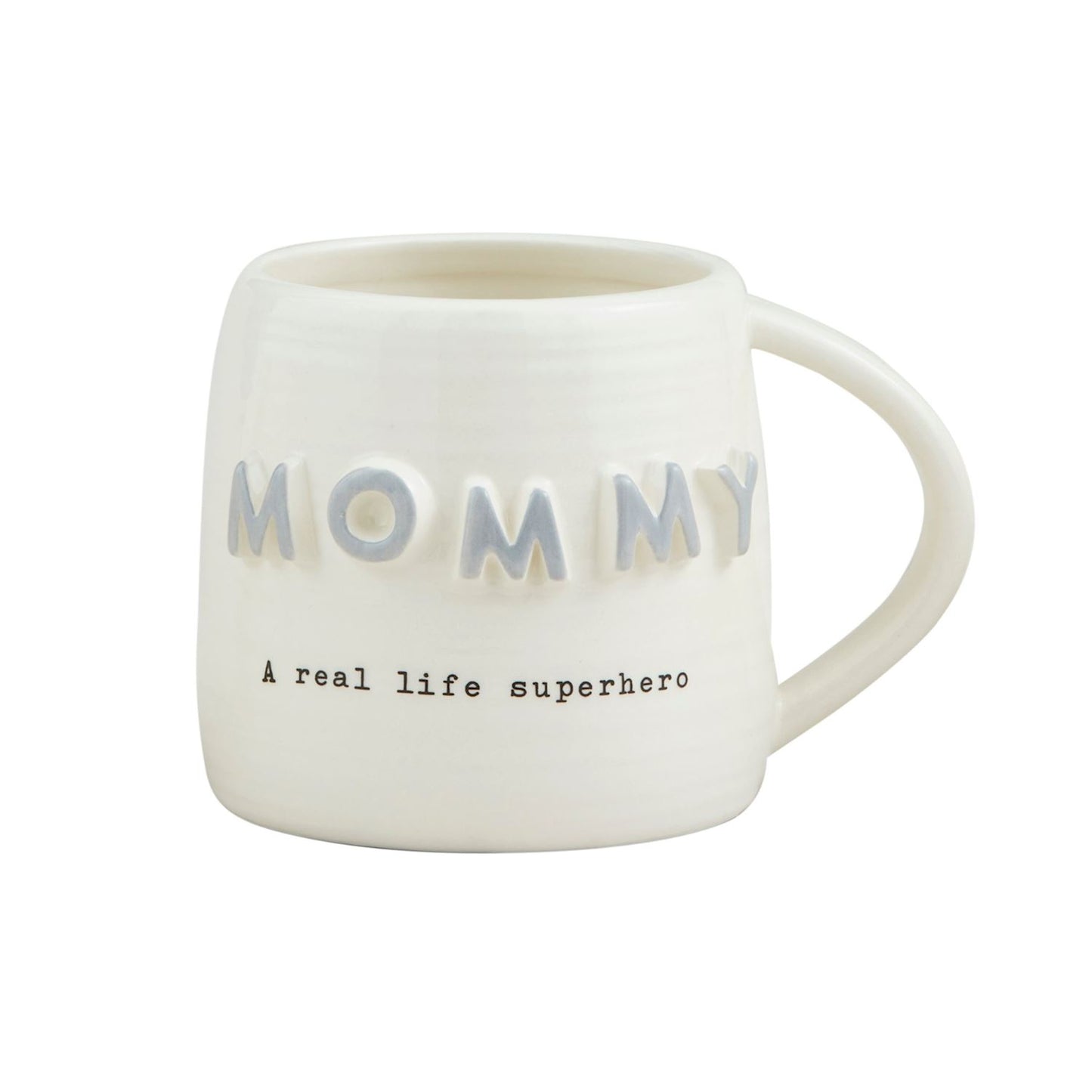Gray Mom Chunky Letter Mug