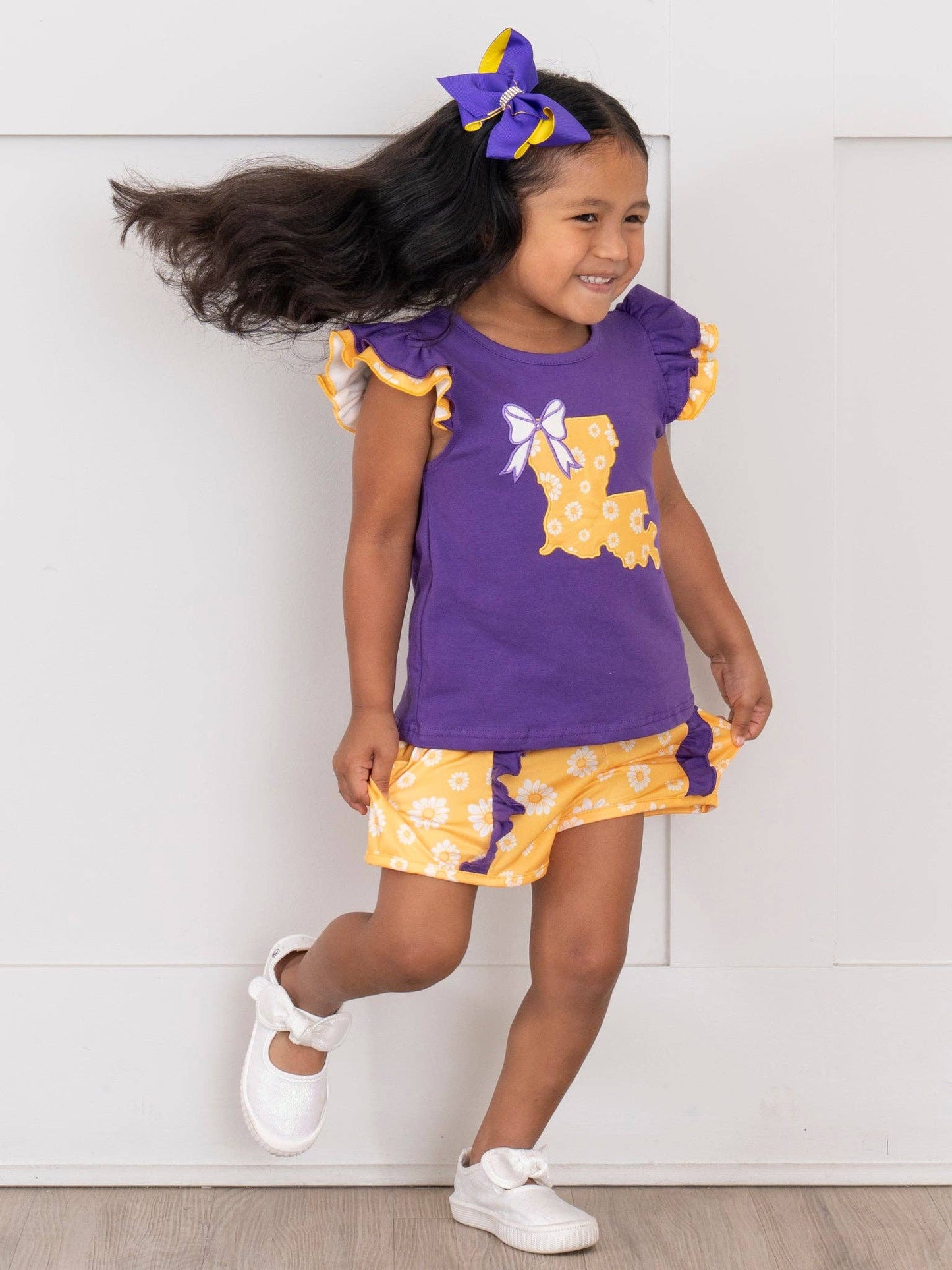 Louisiana Embroidered Ruffle Set