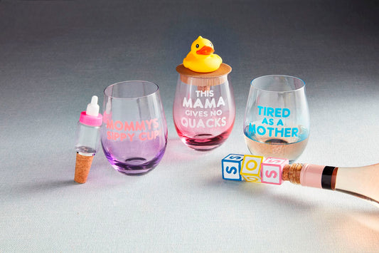 SOS Wine Glass & Topper