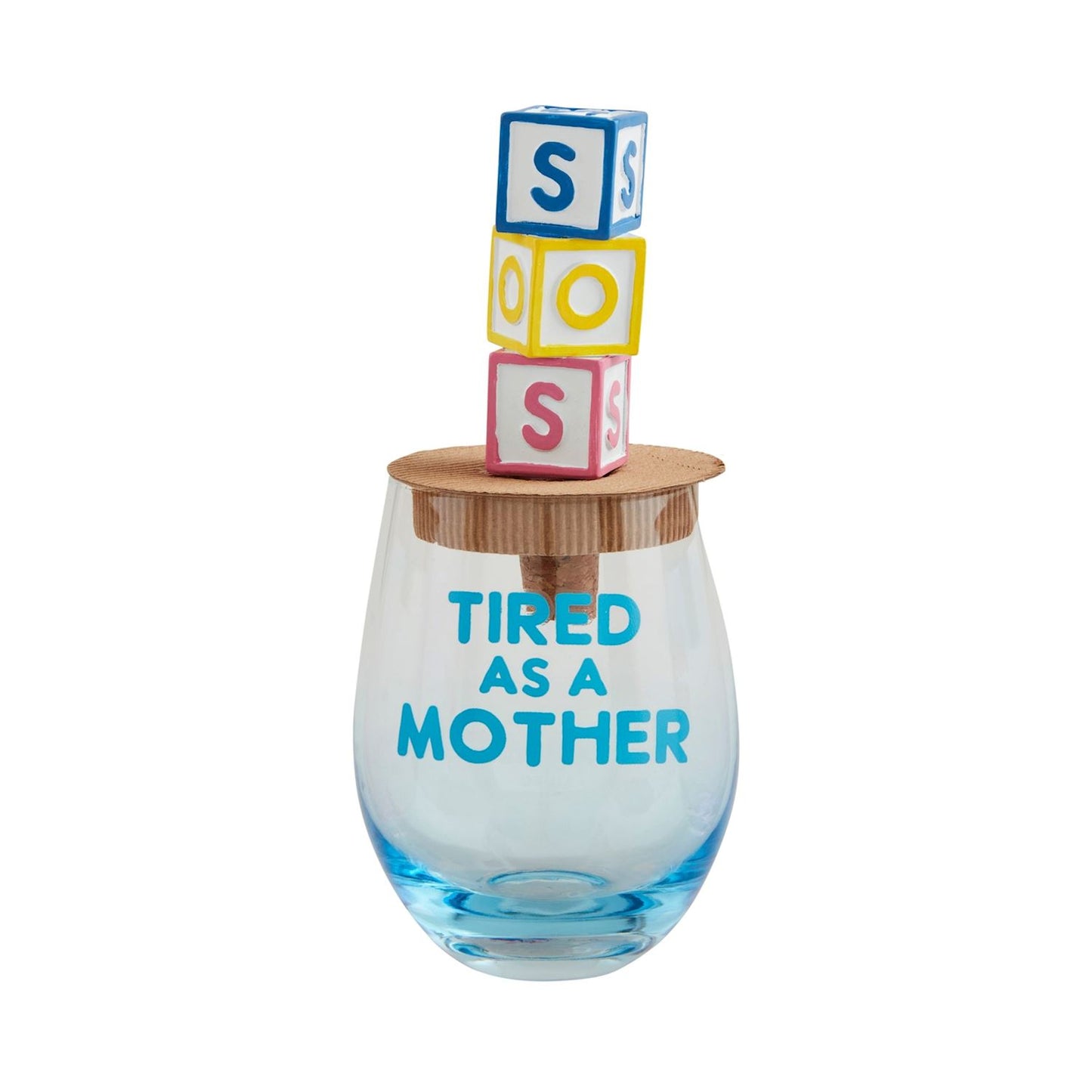 SOS Wine Glass & Topper