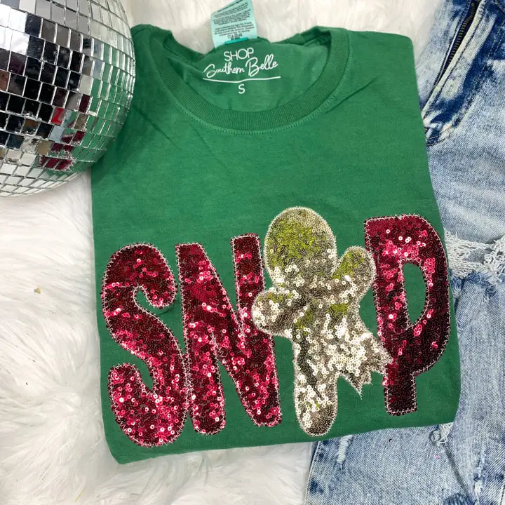 Merry Gingerbread Snap Short Sleeve