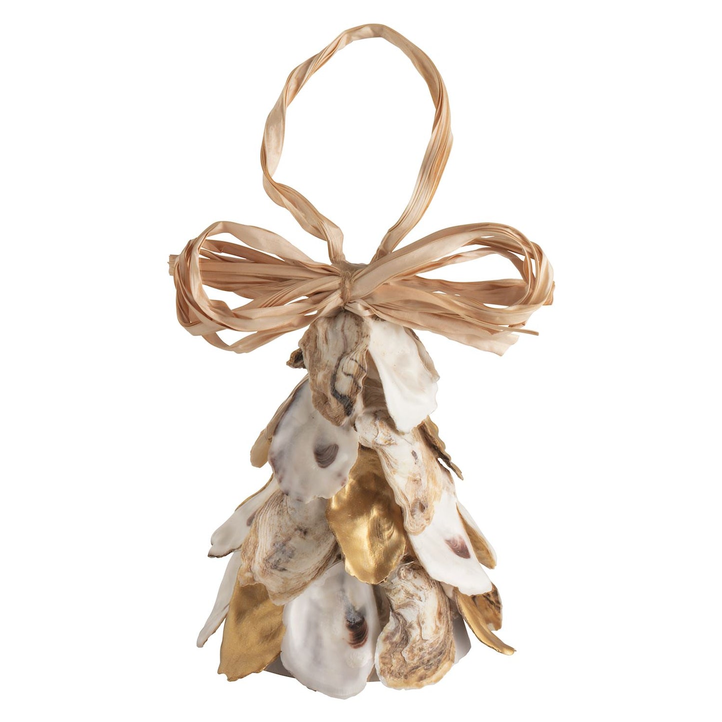 Gold Oyster Tree Light-Up Ornament