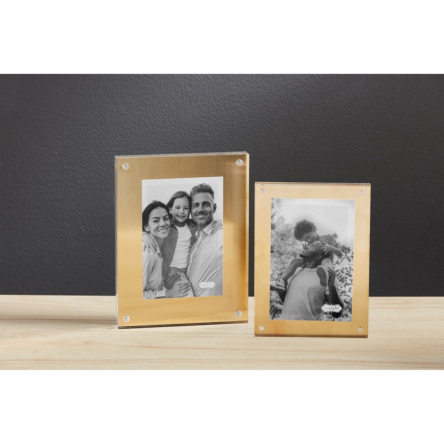 Small Brass Acrylic Frames