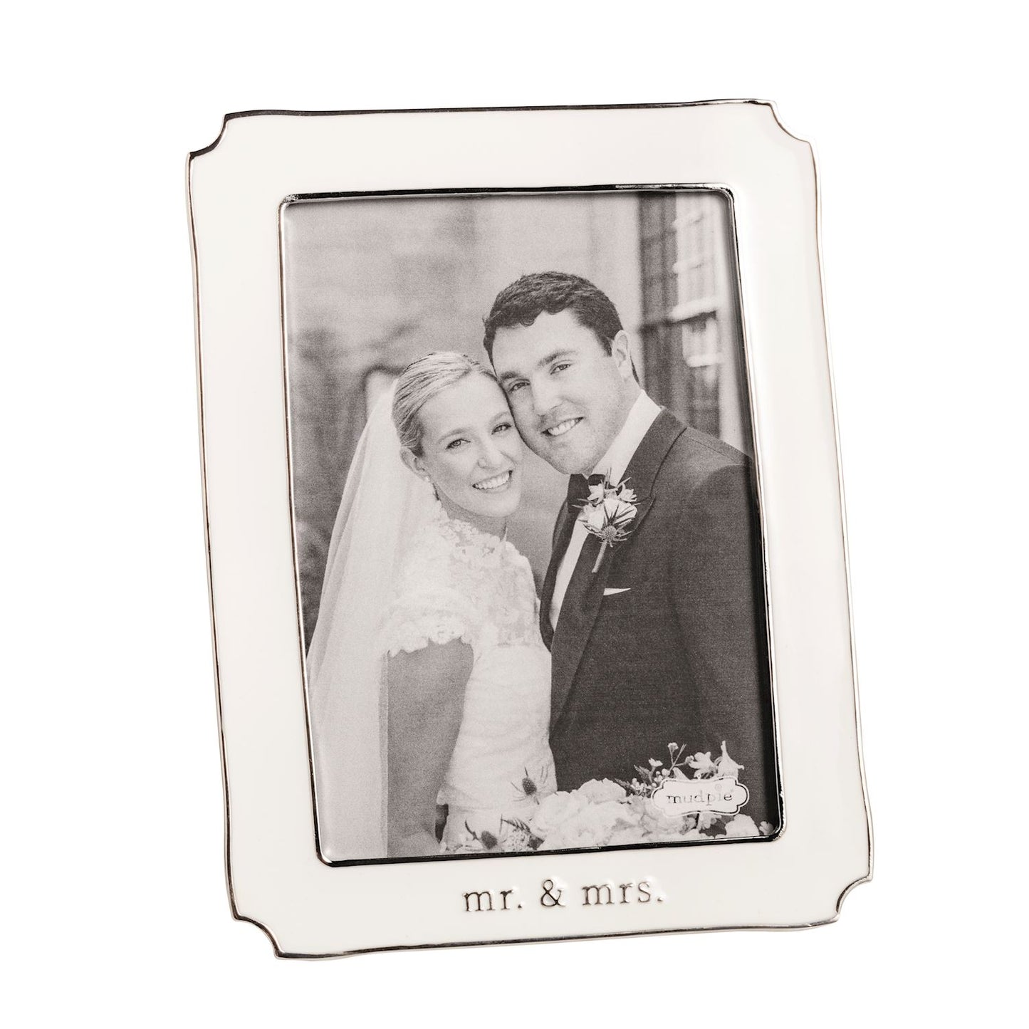 Small Mr. & Mrs. Enamel Frame - The Season Boutique