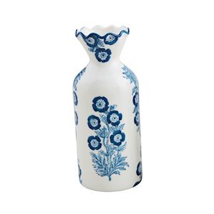 Blooms Block Print Bud Vase